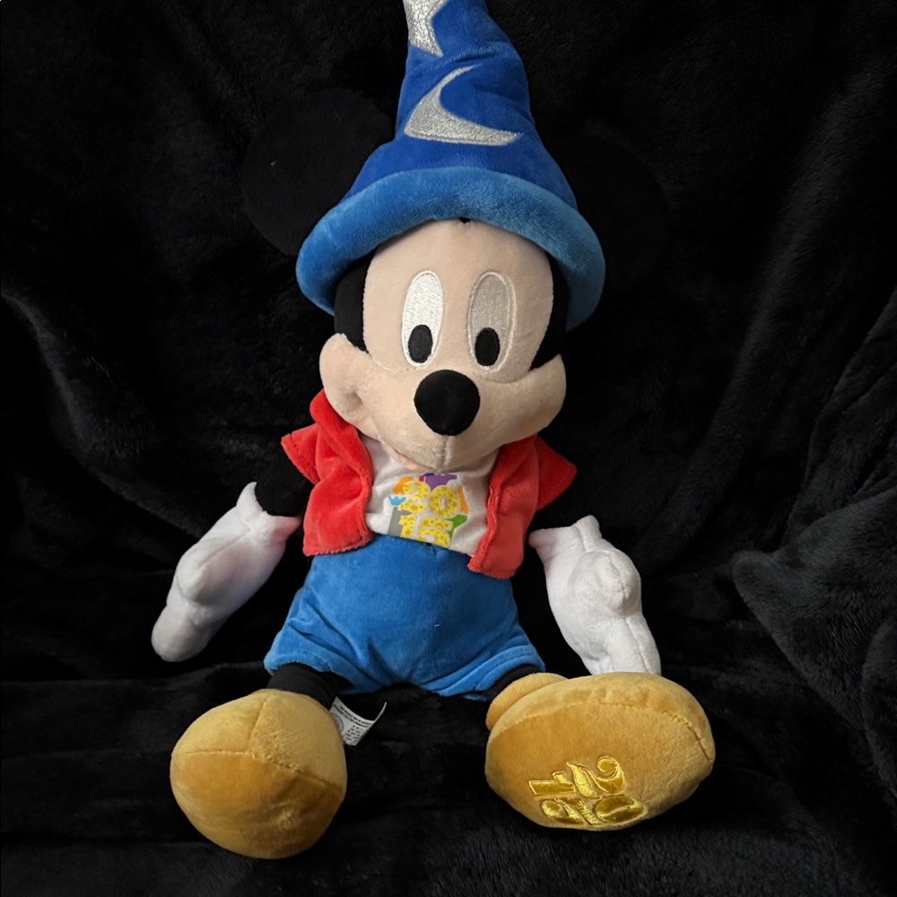 Disney Sorcerer Mickey Plush with Blue Hat